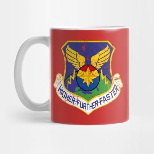 Higher Further Faster Distressed Mug